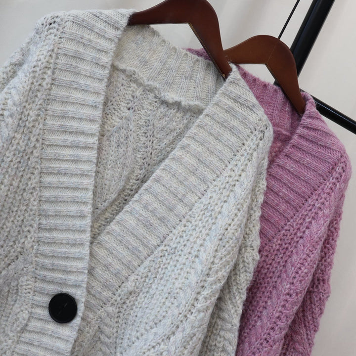 【outer】Vネックニットカーデ　M18189