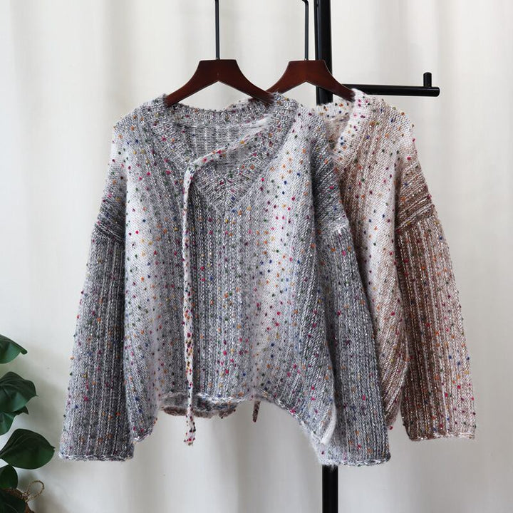 【tops】キラキラニットセーター　M27524