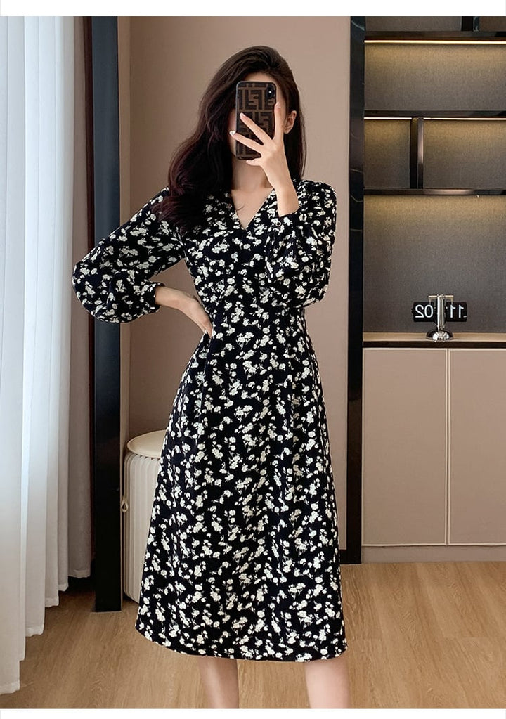 【dress】今季マストバイスウィート花柄ワンピース　M17301