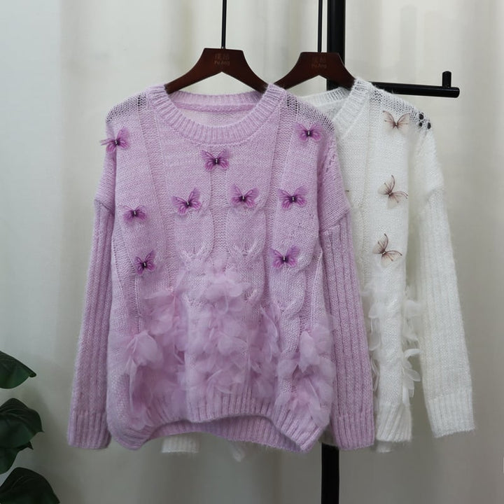 【tops】ニットセーター　M26090