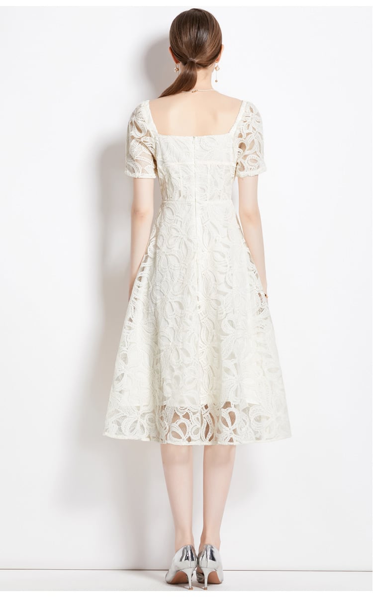 【dress】高級感 エレガントレースデートワンピース　M17141