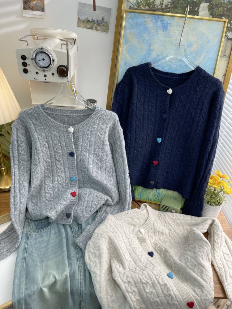 【outer】ニットカーデ　M26473
