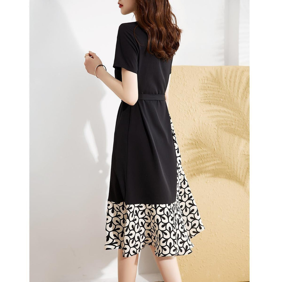 【dress】輝いて超人気 ! 切り替え配色デートワンピース　M16933