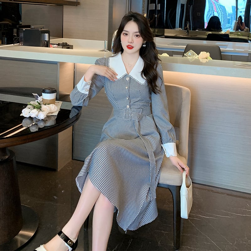 【dress】早い者勝ちエレガントドールカラーワンピース　M17422