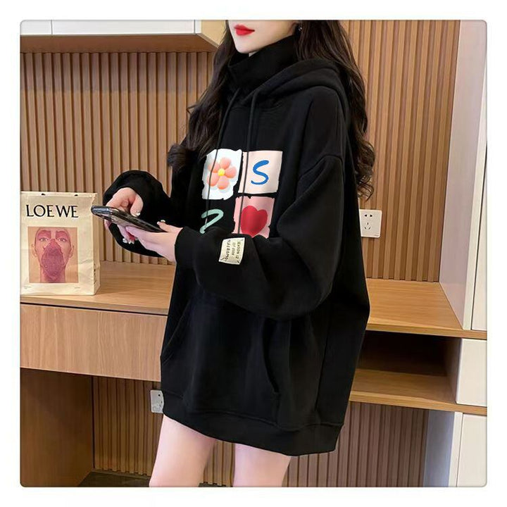 【tops】裹起毛切り替えフーディーパーカー　M28502