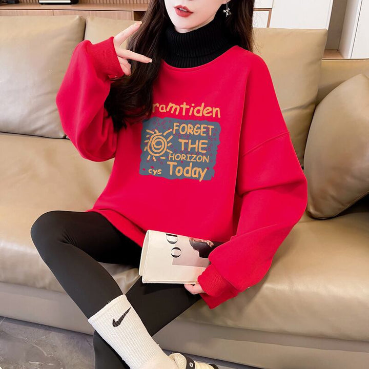 【tops】裹起毛切り替えプルオーバー　M28735
