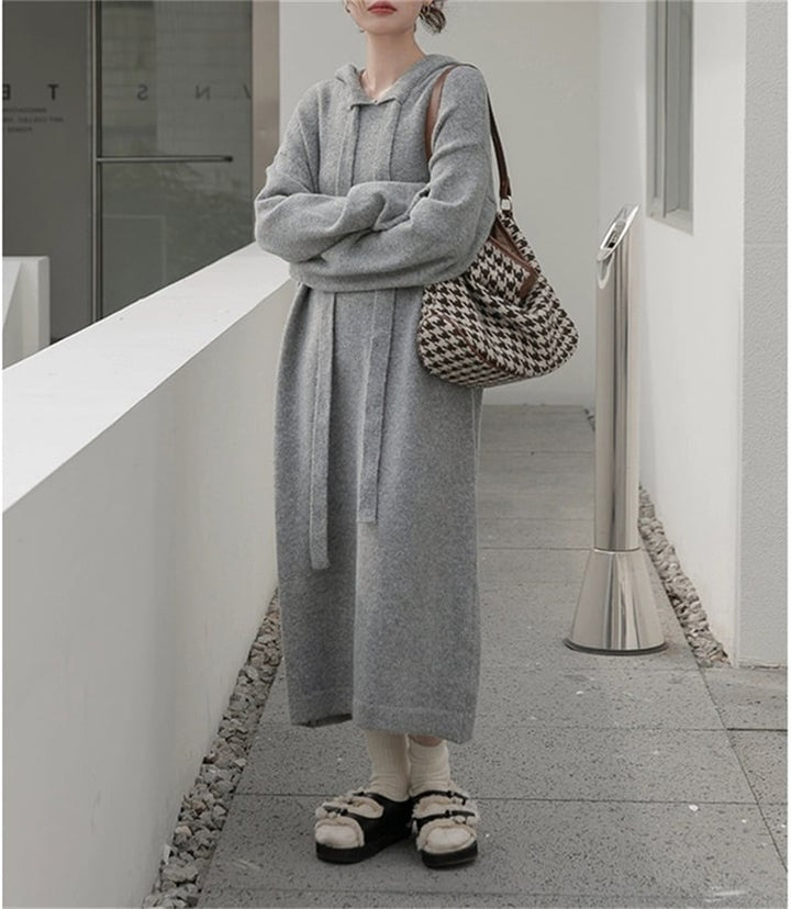 【dress】無地ニットワンピース　M18238