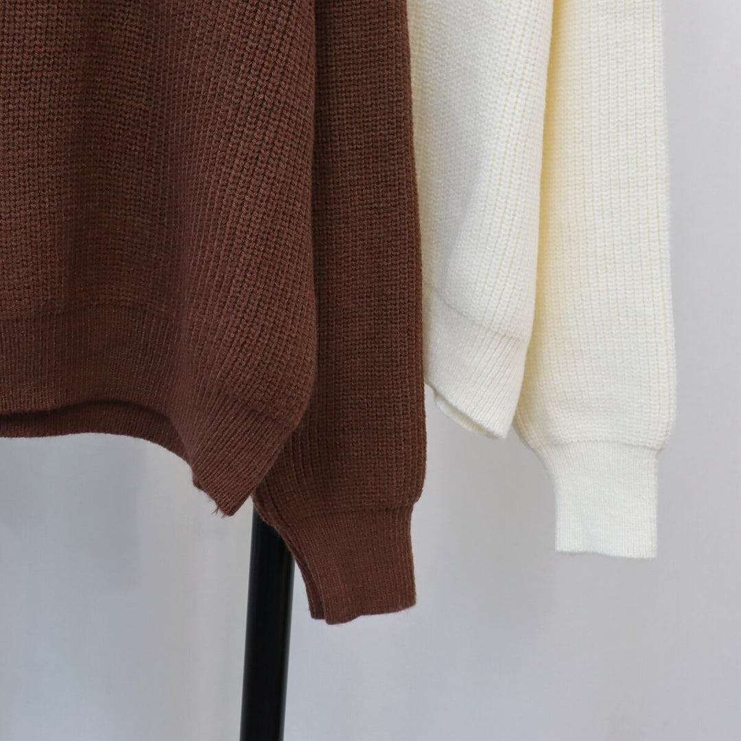 【tops】ファスナーニットセーター　M18759