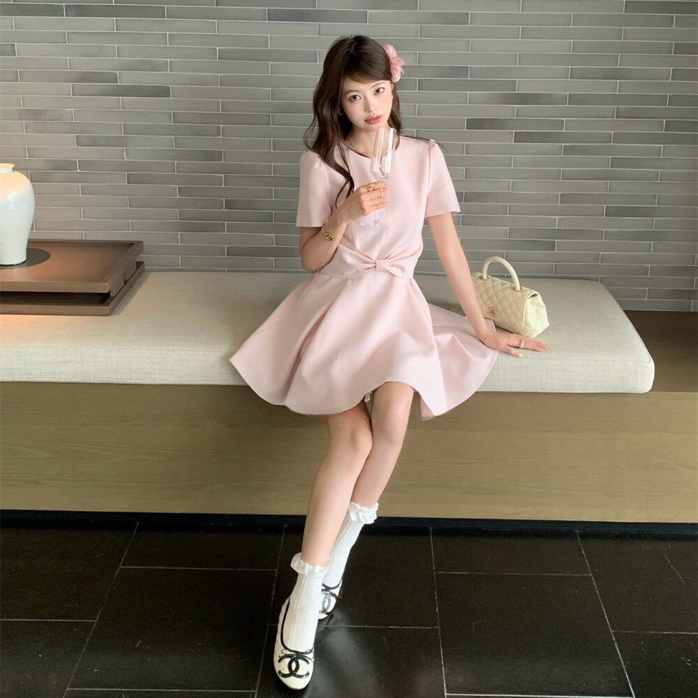 【dress】リボンミニワンピース　N3591