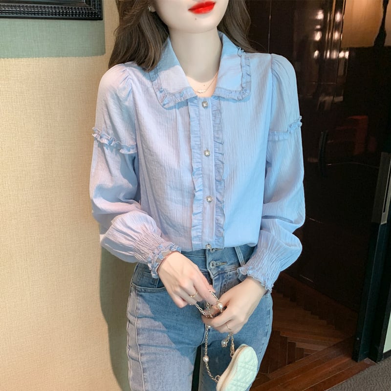 【tops】今季マストバイシャツトップス韓国系着心地良い　M17323