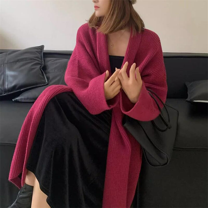 【outer】ロング丈ニットカーデ　M18410