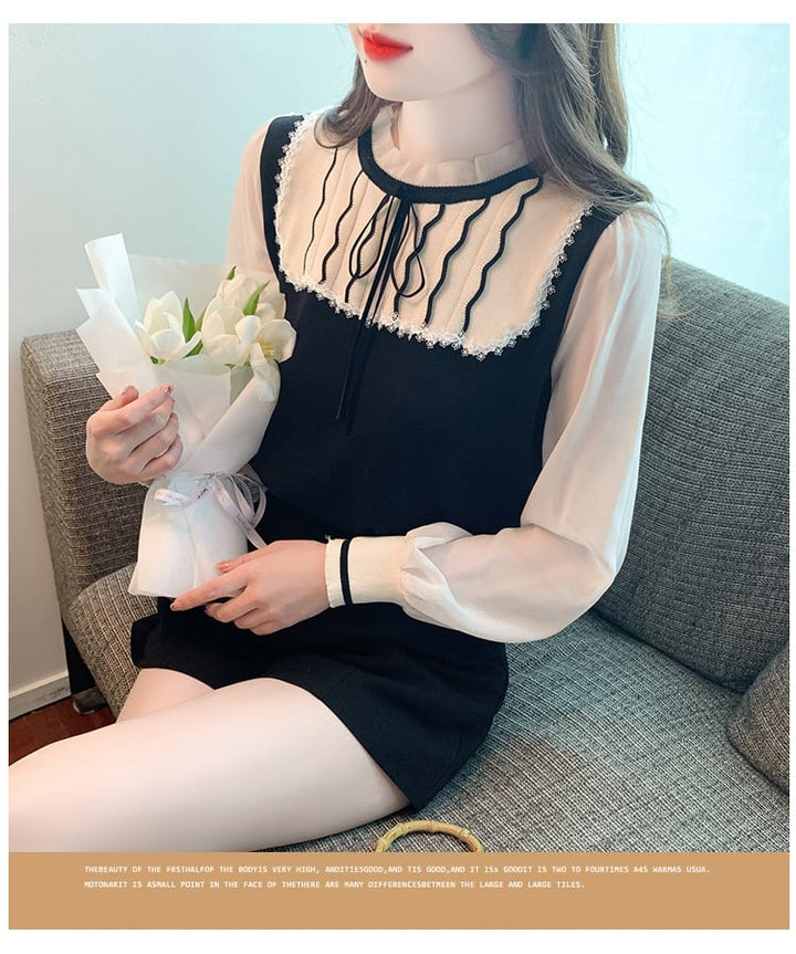 【tops】チュールシャツトップス　M20997