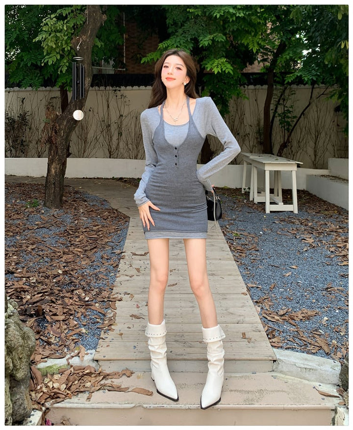【dress】切り替えワンピース　M26584