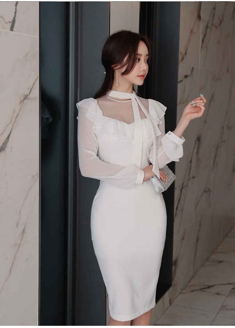 【dress】女性力を高める～切り替えデートワンピース　M17409
