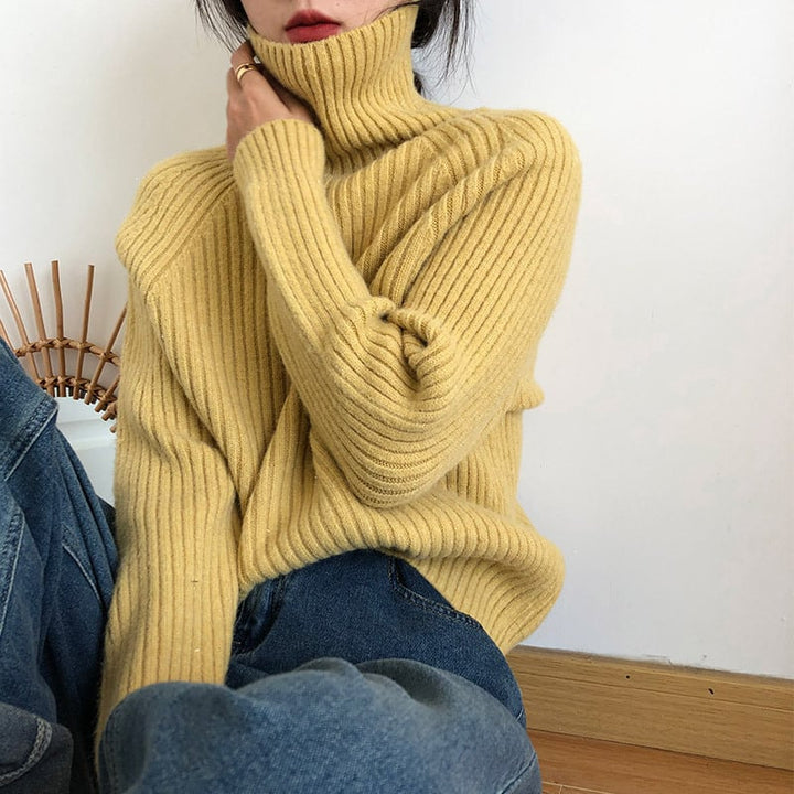 【tops】ハイネックニットセーター　M27226