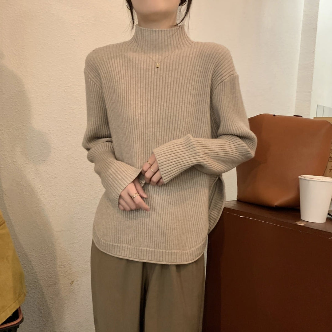 【tops】スリットニットセーター　M27982