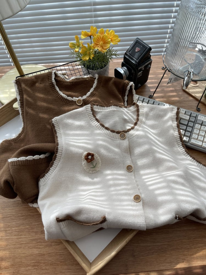 【tops】ニットベスト　M26682