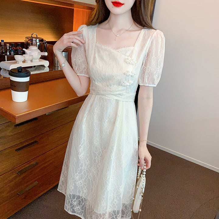 【dress】知的で品の良い♡エレガントデートワンピース　M17295