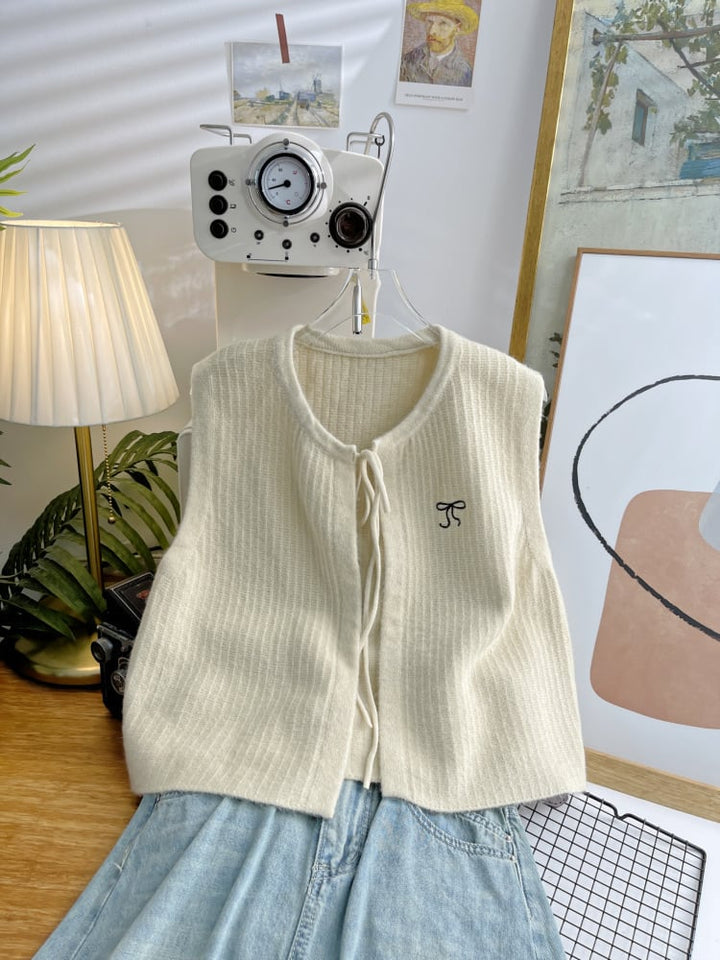 【tops】ニットベスト　M25885