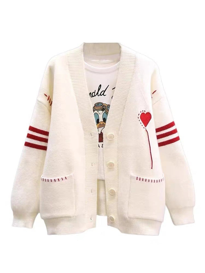 【outer】Vネックニットカーディガン　M18168