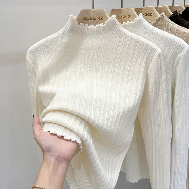 【tops】フリルニットトップス　M18673