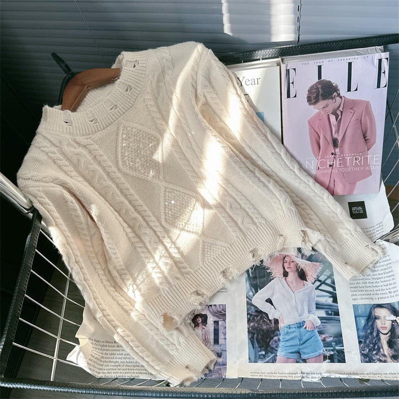 【tops】ニットセーター　M25643
