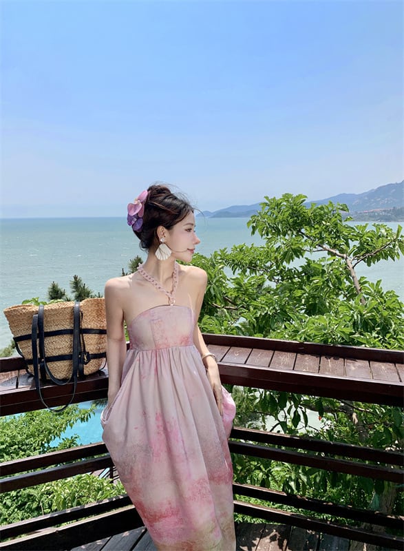 【dress】プリントワンピース　M25187