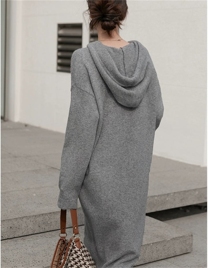 【dress】無地ニットワンピース　M18238