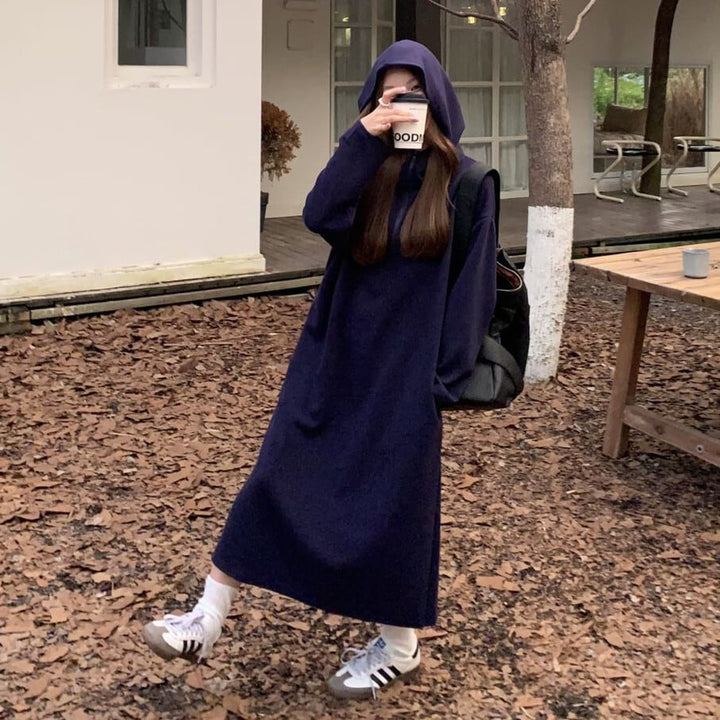 【dress】フード付きカジュアルワンピース　M27651