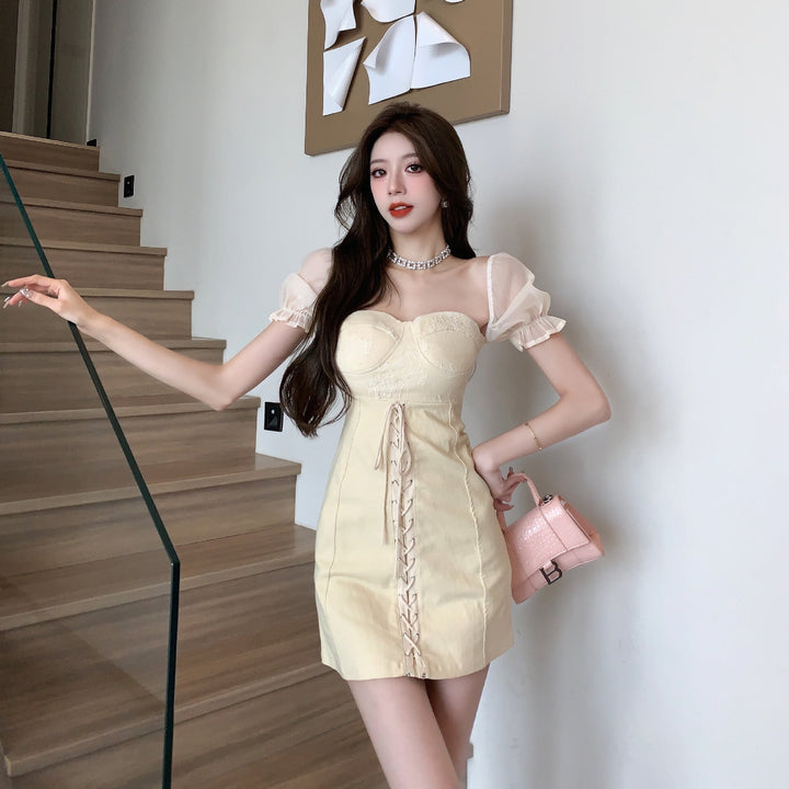 【dress】おしゃれ度高まるエレガントデートワンピース　M17454