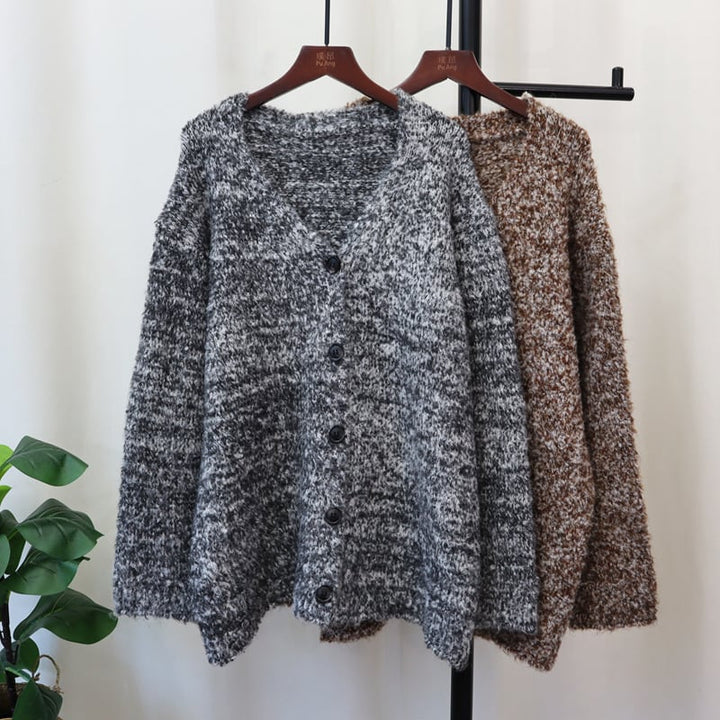 【outer】Vネックニットカーデ　M25722