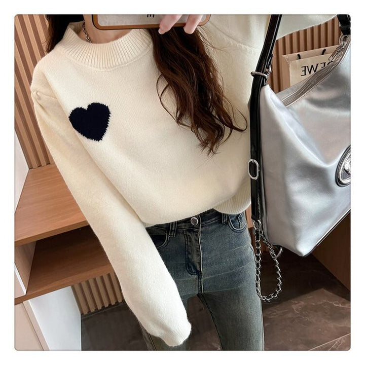 【tops】クルーネックニットセーター　M18596