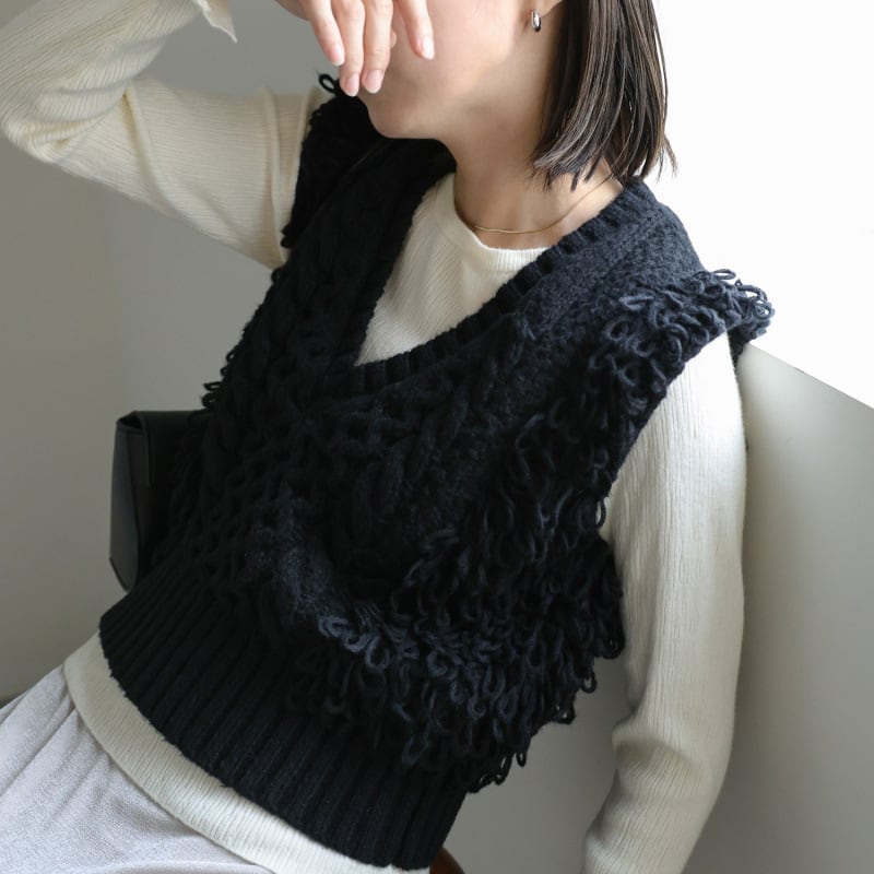 【tops】Vネックベスト　M26625