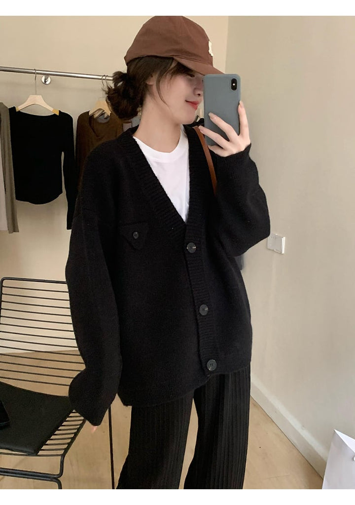 【outer】着回し最強肌触りいい カーディガンゆったり　M17521