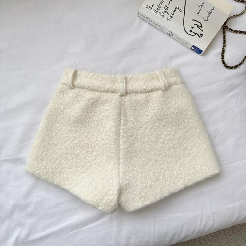 【bottoms】ラシャショートパンツ Q7797