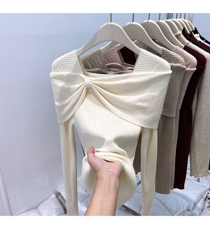 【tops】ニットトップス　M27565