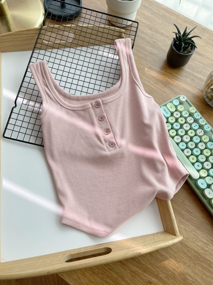 【tops】着回し最強肌触りいい ノースリーブキャミソール　M16961