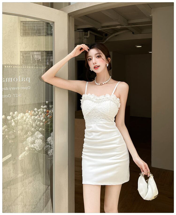 【dress】レース切り替えキャミワンピース　M29991
