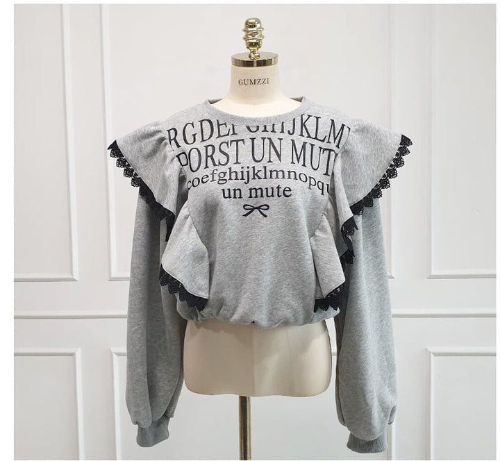 【tops】フリルプルオーバー　M27391