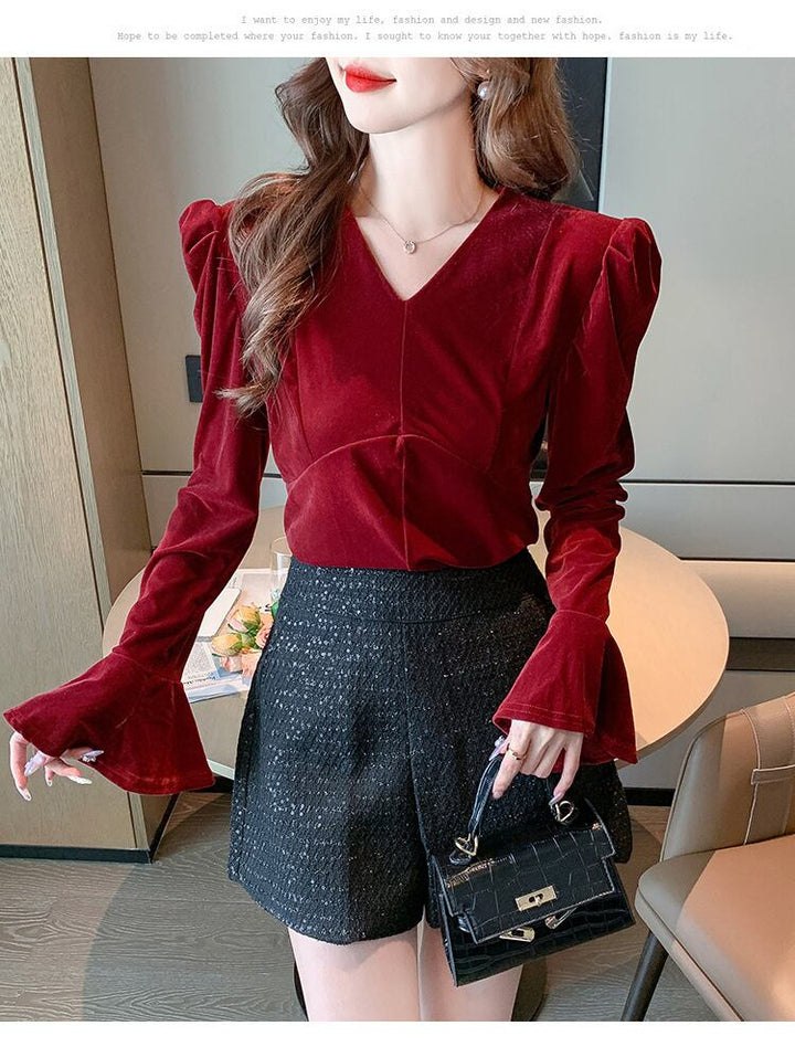 【tops】パフスリーブトップス　M28168