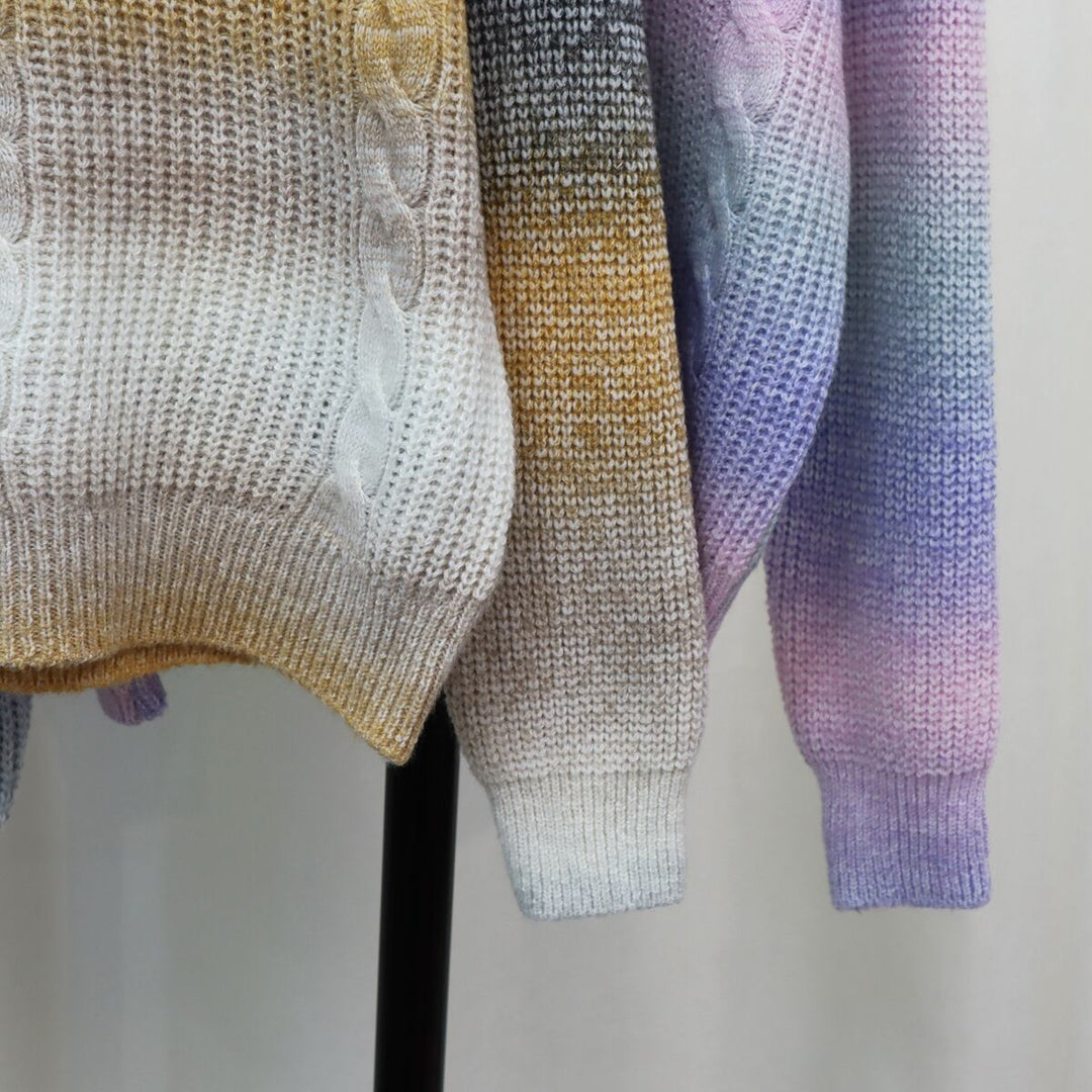 【tops】クルーネックニットセーター　M18643