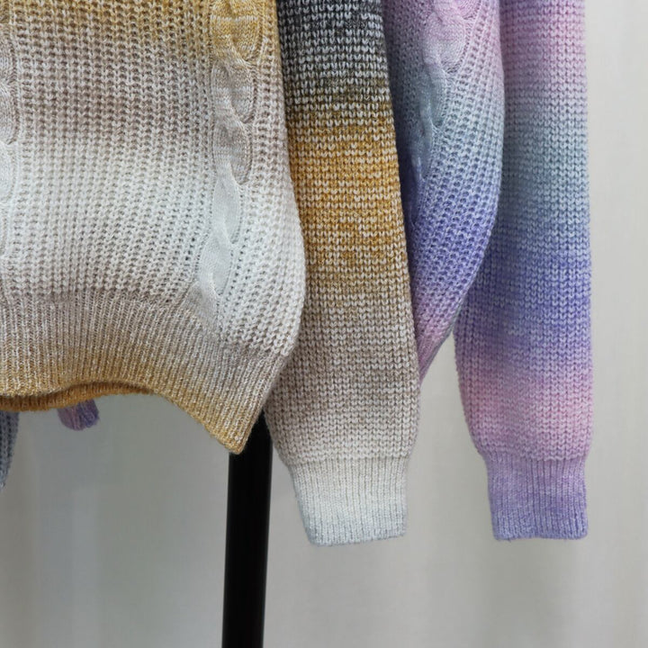 【tops】クルーネックニットセーター　M18643