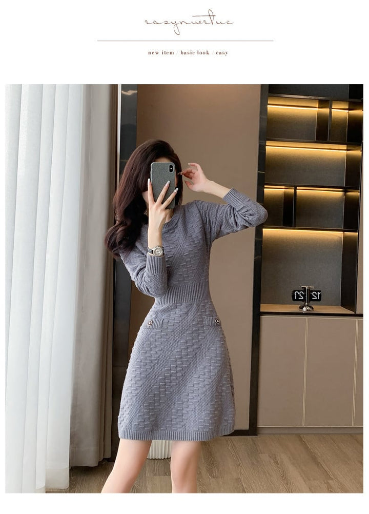 【dress】ニットワンピース　M25485