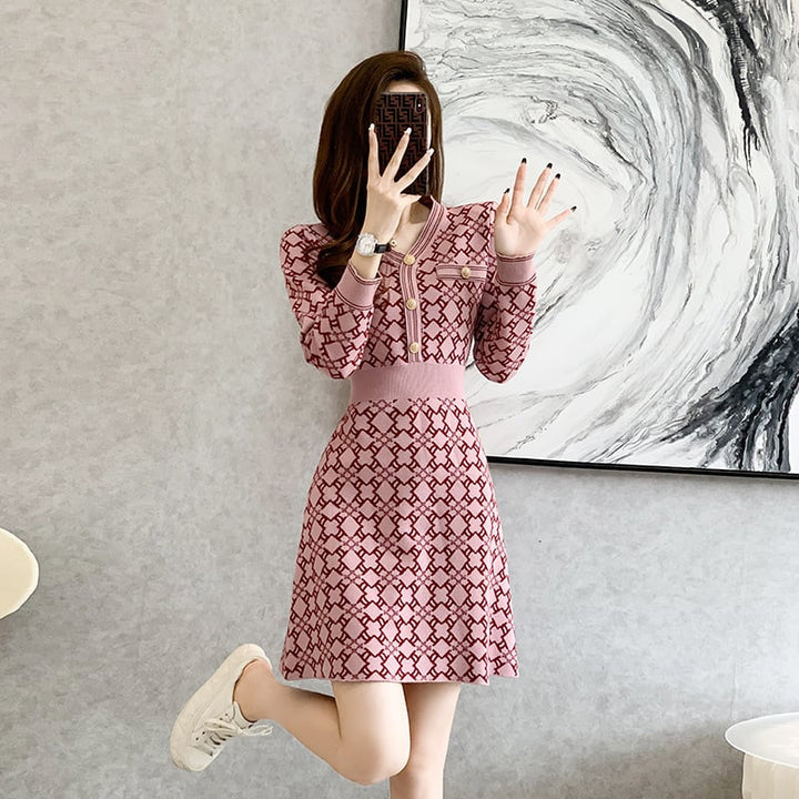 【dress】ニットワンピース　M25502