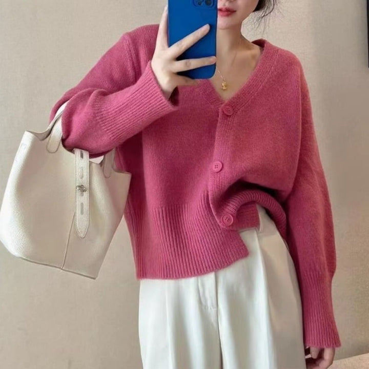 【outer】Vネックニットカーデ　M26502