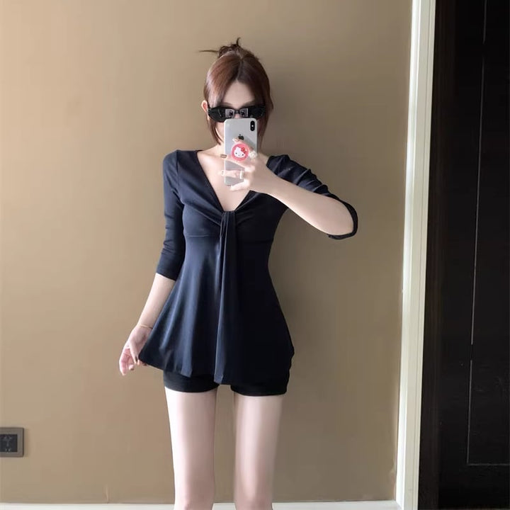 【tops】Vネックトップス Q8147