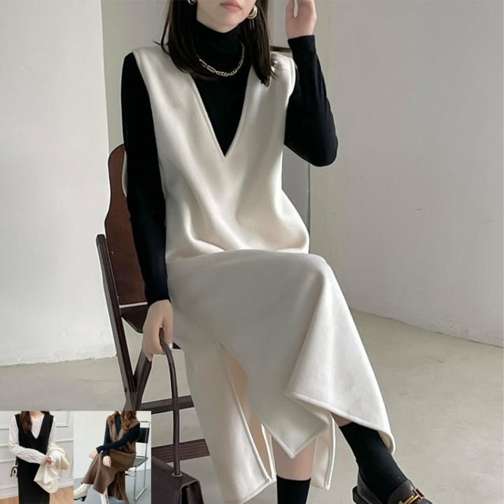 【dress】Vネックベストワンピース　M26527