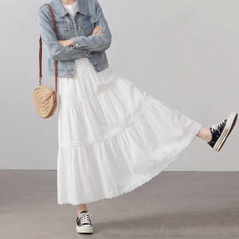 【bottoms】ロングスカート Q8238