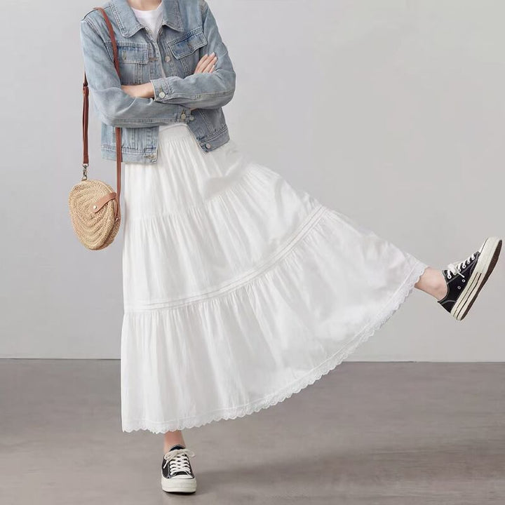 【bottoms】ロングスカート Q8238