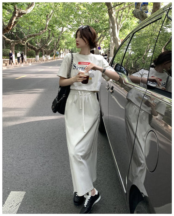 【set】Tシャツ×スカートセット　M24649